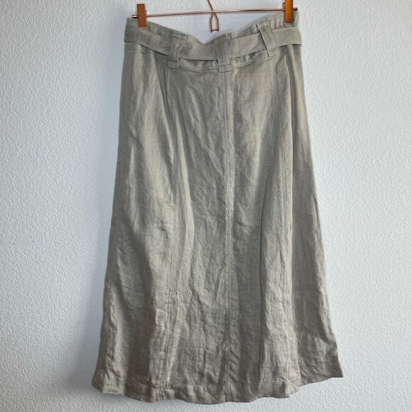 Soft surroundings‎ linen button front skirt - Picture 6 of 9